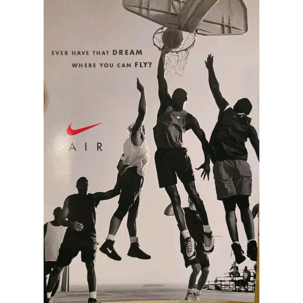NIKE AIR MICHAEL JORDAN RARE NIKETOWN POSTCARD GREAT CONDITION COLLECTORS ITEM